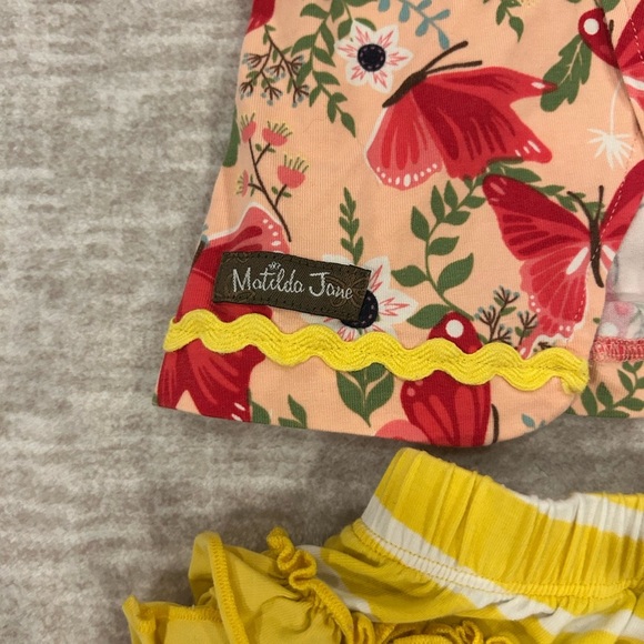 Matilda Jane Dress and Shorts Set - Red and Yellow EUC - Picture 3 of 5